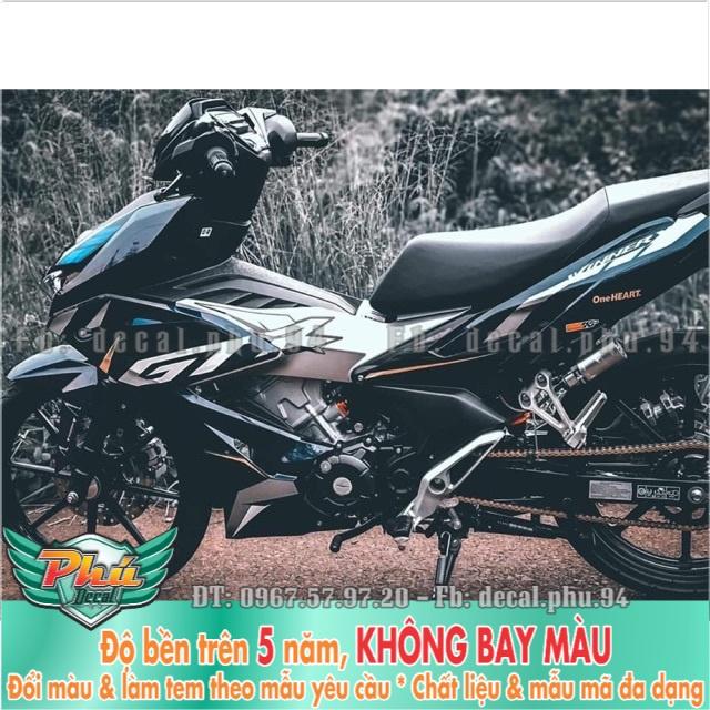 Tem rời Winner X đen nhám GTR.
