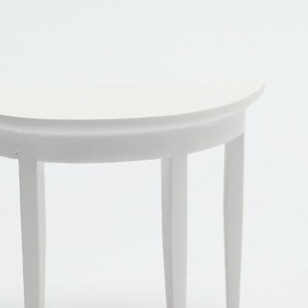 1/12 Dollhouse Miniature Furniture Toy Mini Semicircle Table Toy Decorative