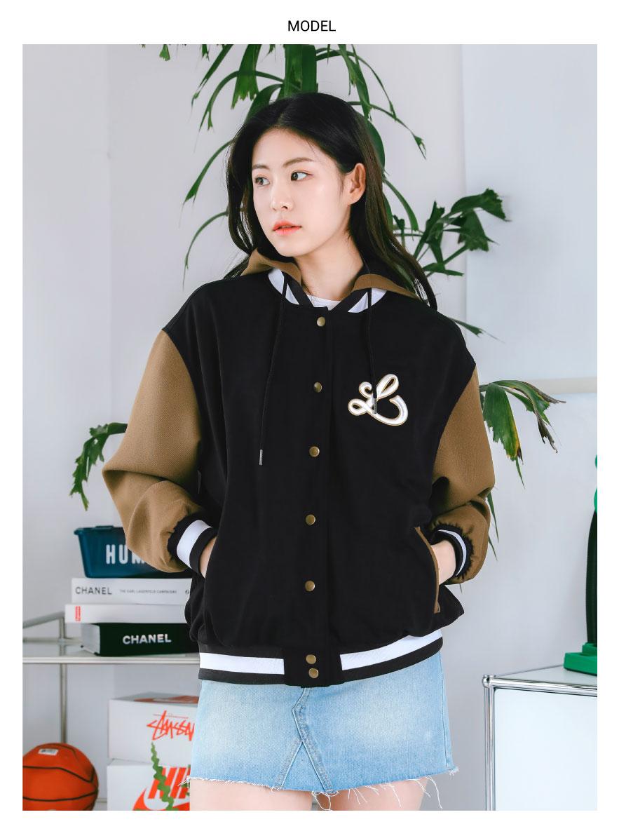 Áo Khoác Bóng Chày Có Nón - Varsity Jacket Unisex - LU22737301