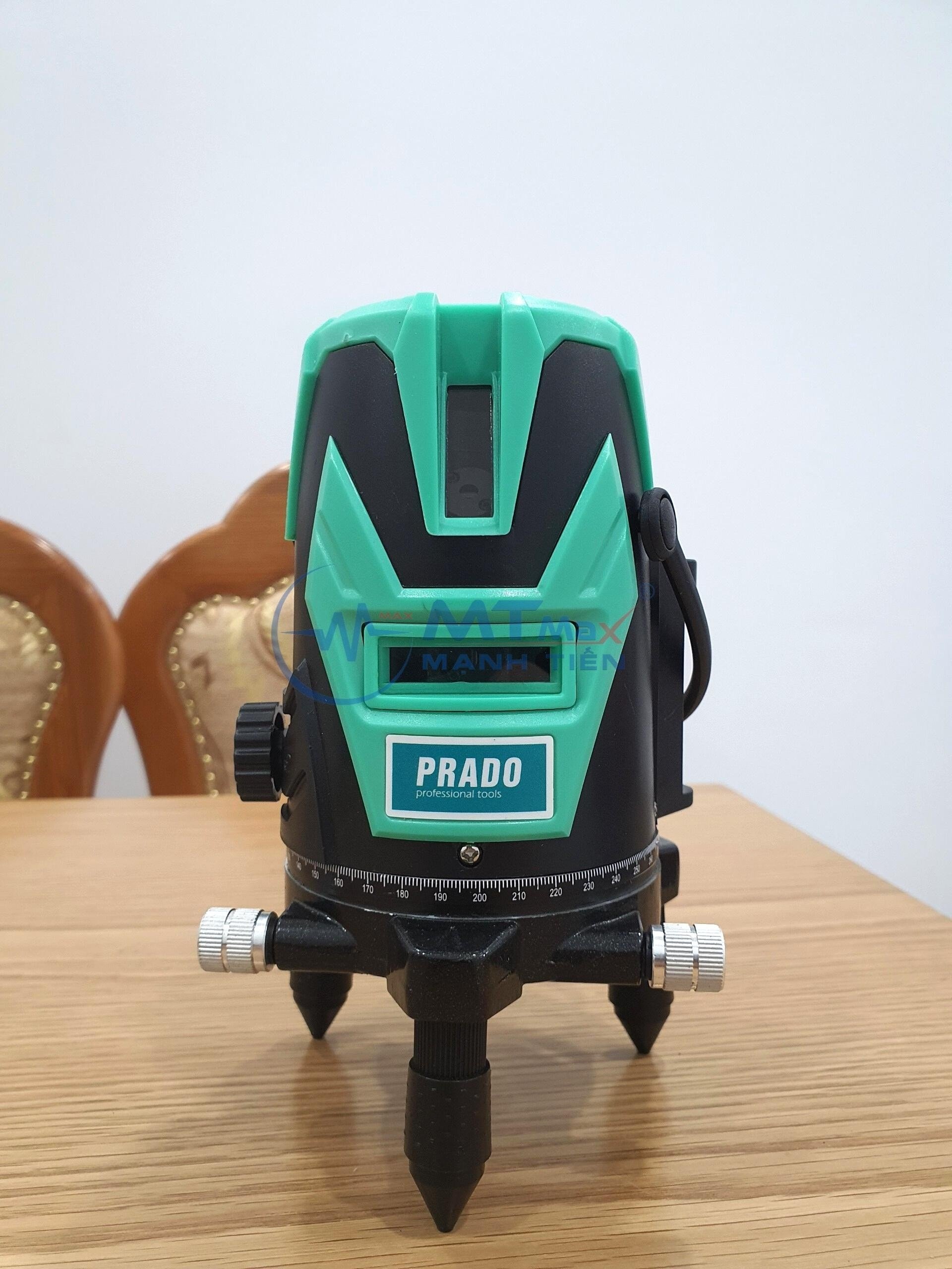 Máy Cân Bằng Laser Prado, Máy Bắn Tia Laser Đèn Siêu Sáng loại 5 tia tiện dụng dành cho thợ xây thợ mộc làm cửa