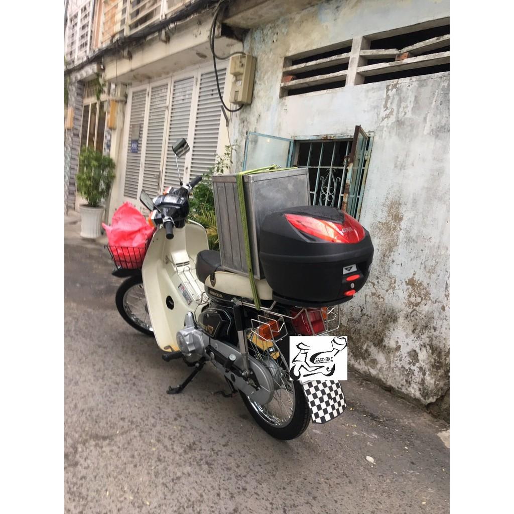 Thùng Givi E250N kèm đế và bát gắn cho xe Cub, thùng givi 25 lit