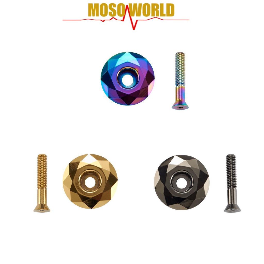 MOSOWORLD Vỏ Bọc Ốc Vít Bằng Hợp Kim Nhôm Nhiều Màu Chuyên Dụng Cho Xe Đạp Leo Núi