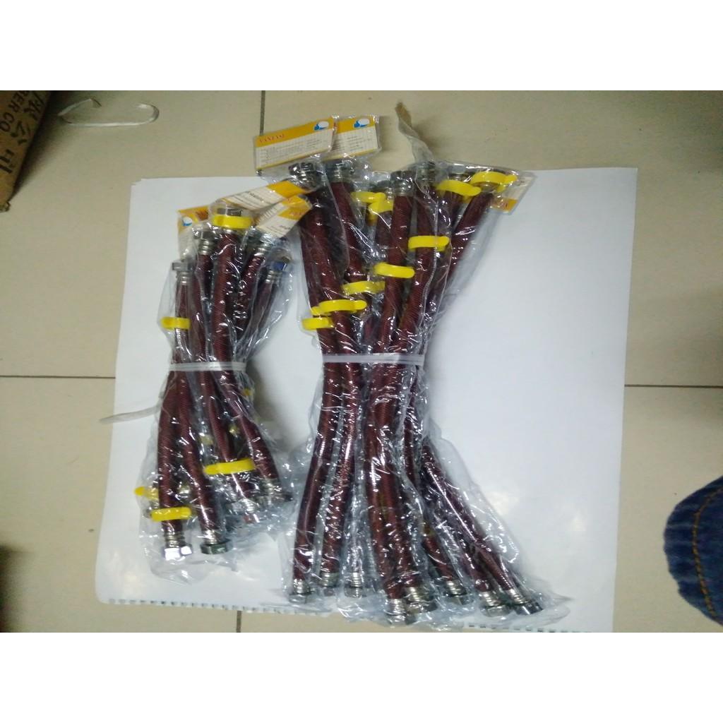 Bộ 2 Dây cấp 3 lớp bình nóng lạnh,sen vòi 40 phân