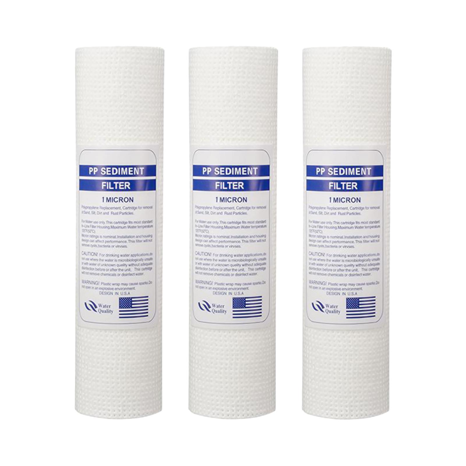 10"x2.5" 120g PP Sediment Water Filter House Cartridge Reverse Osmosis 1 Micron