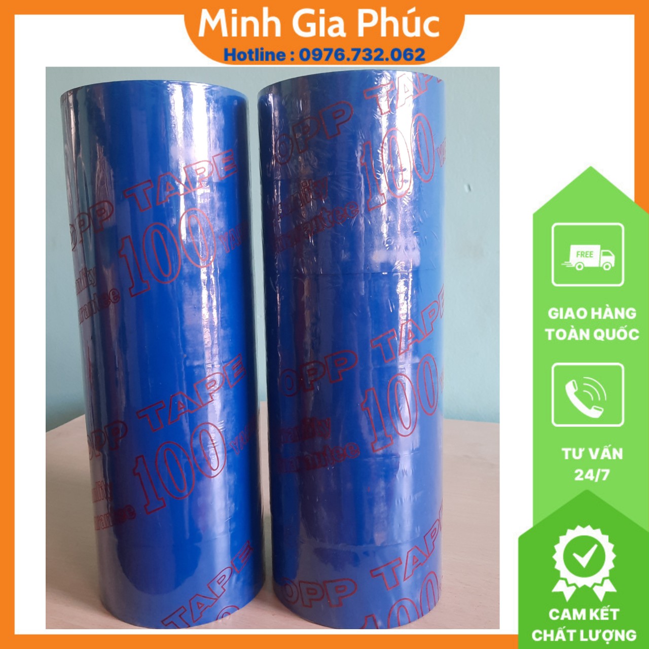 Băng keo màu 48mm 100 yard 1kg - 1 cây 6 cuộn