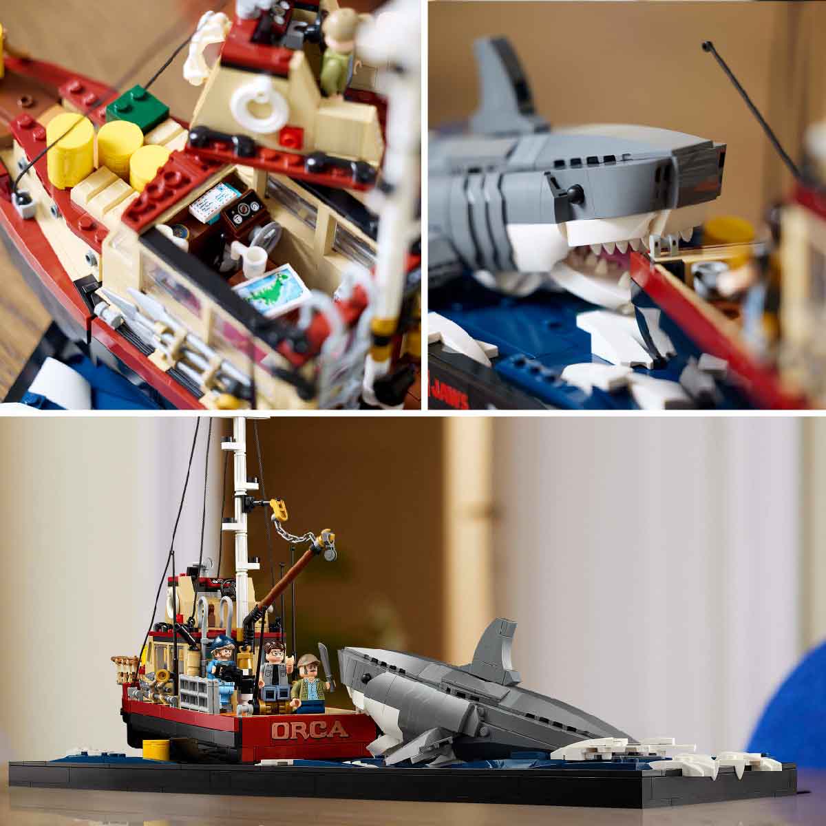 LEGO IDEAS 21350 Đồ Chơi Lắp Ráp Hàm Cá Mập  (1497 chi tiết)