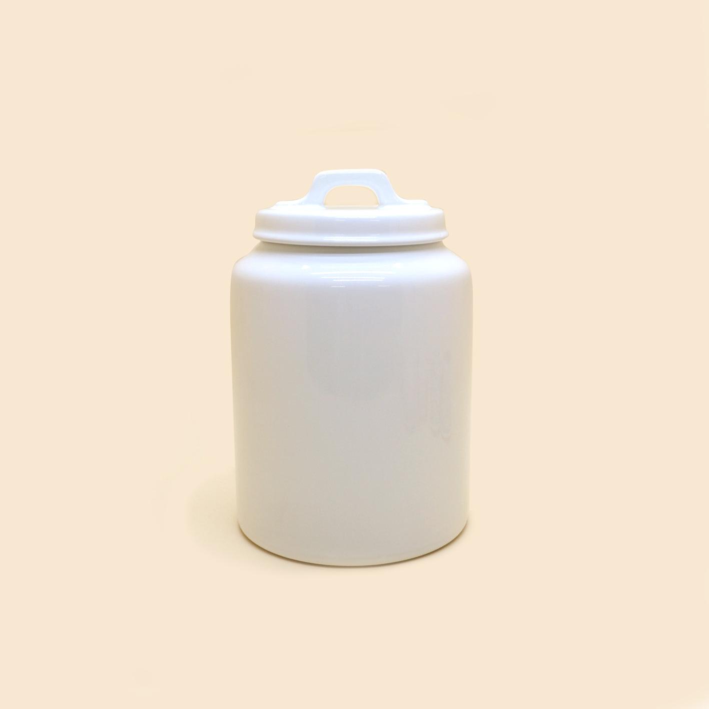 Hũ Gốm Trắng - White Ceramic Cookie Jar S20