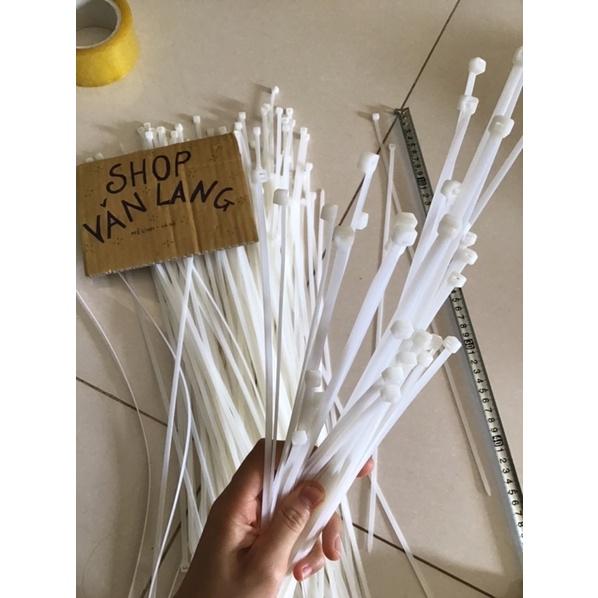 10 Sợi dây rút - dây thít trắng 40cm loại đẹp
