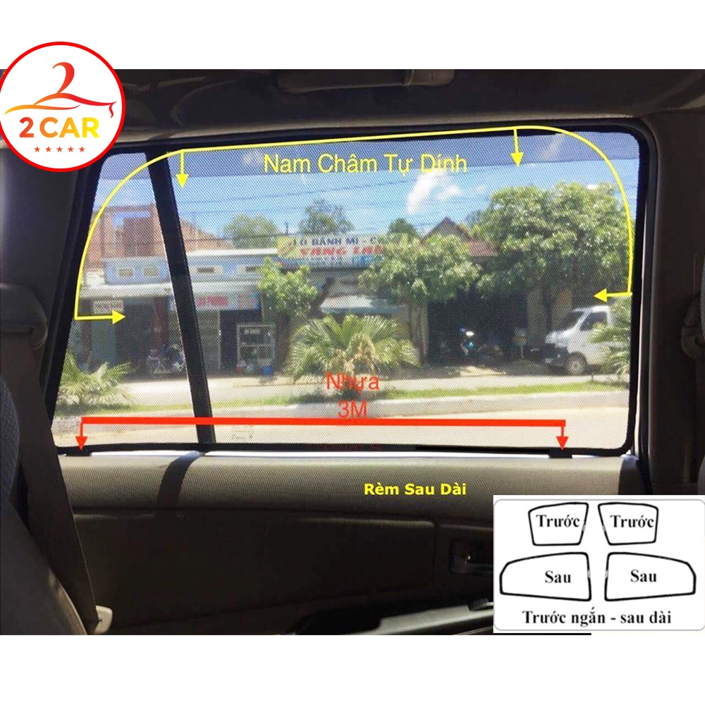 Rèm che nắng xe Toyota Avanza 2022 có hít nam châm cao cấp, chuẩn khít theo xe