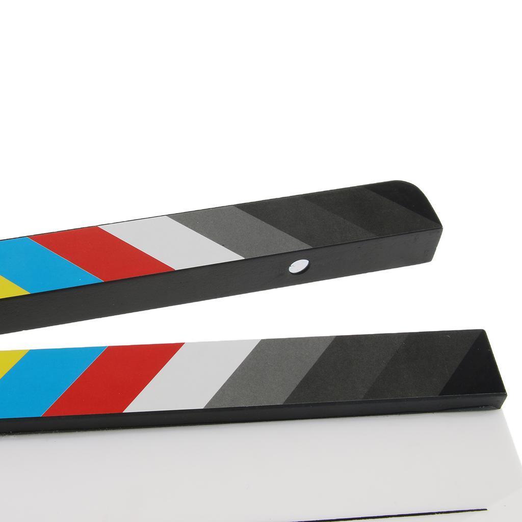 Movie Clapboard with Colorful Written Clapper  Microfilm Props