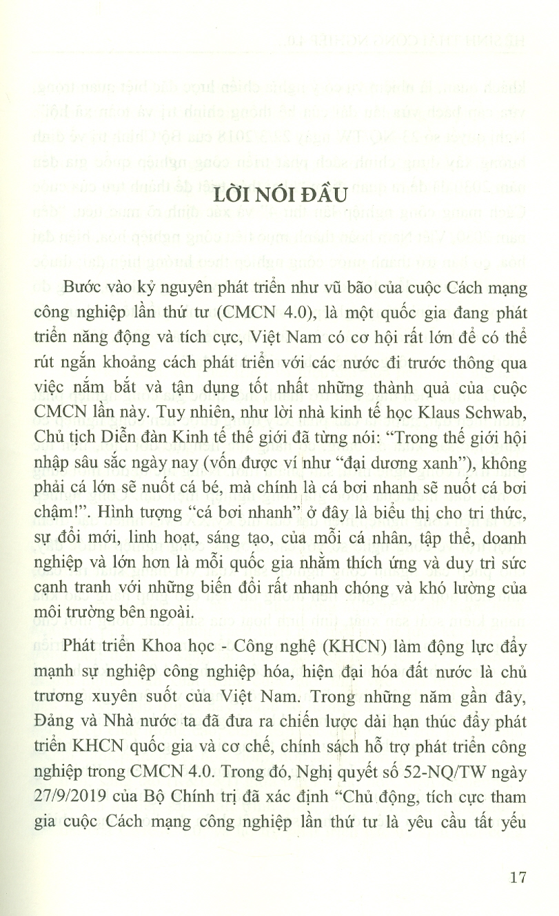 Hệ Sinh Thái Công Nghiệp 4.0 - Nghiên Cứu Trường Hợp Israel Và Gợi Mở Cho Việt Nam