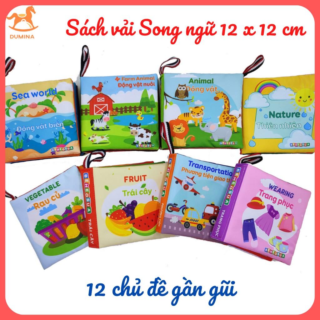 Đồ chơi Sách vải cho bé- Sách vải kích thích Thị giác, thính giác và xúc giác