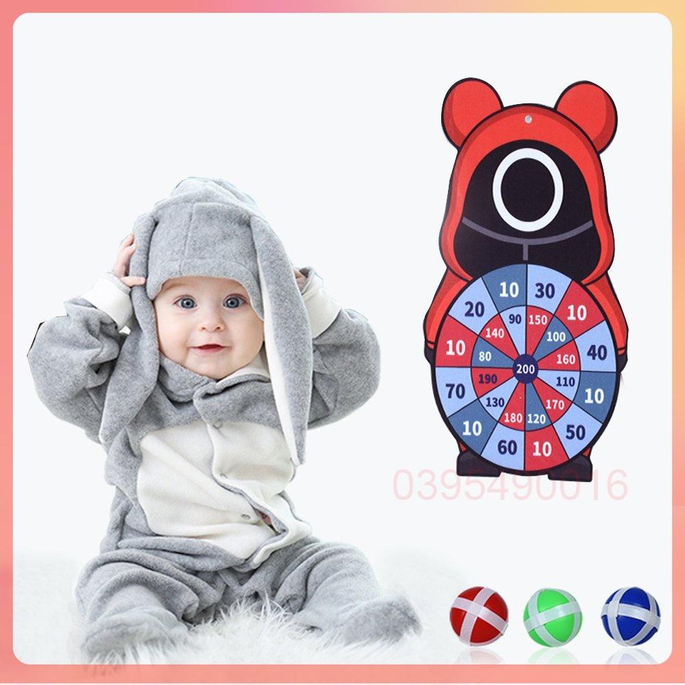 Bảng ném bóng phi tiêu SQUID GAME tròn vuông tam giác giúp bé tăng EQ vận động tay chân vui vẻ bên cha mẹ và bạn bè...