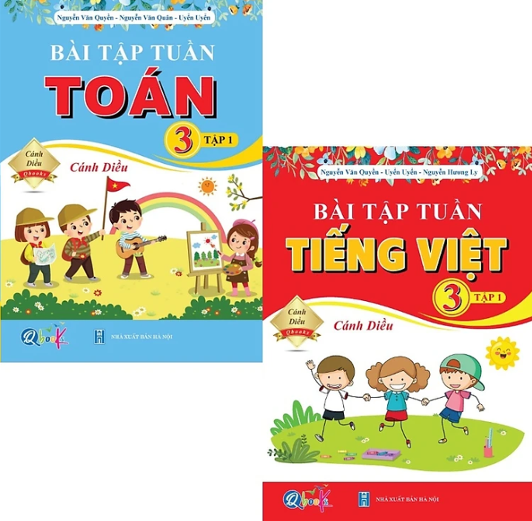 Sách Combo Bài Tập Tuần Toán, Tiếng Việt Lớp 3 - Cánh Diều - BẢN QUYỀN