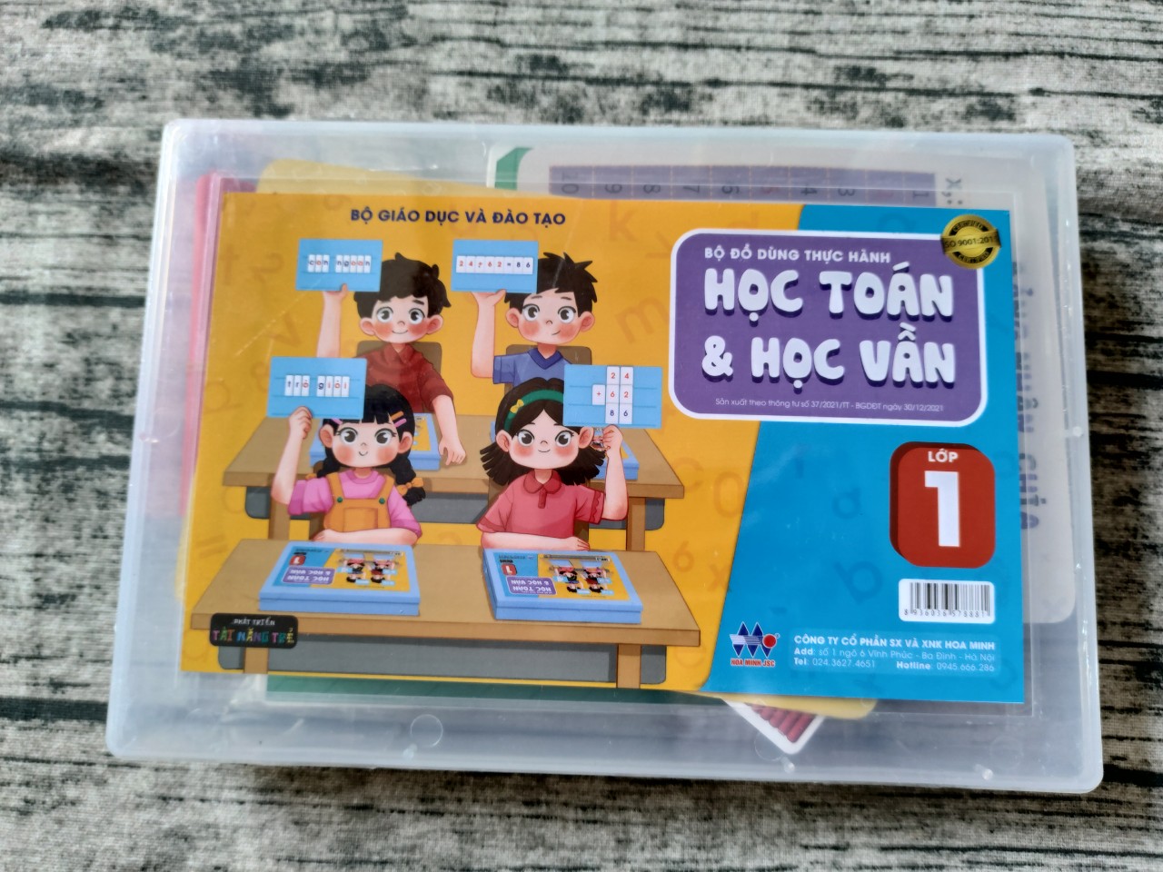 Bộ đồ dùng thực hành học toán & học vần Lớp 1