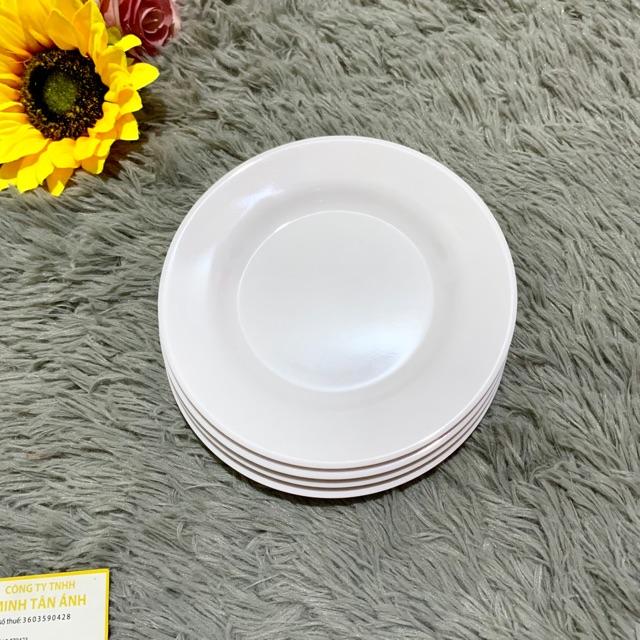 Đĩa cạn tròn màu trắng fataco DC 77