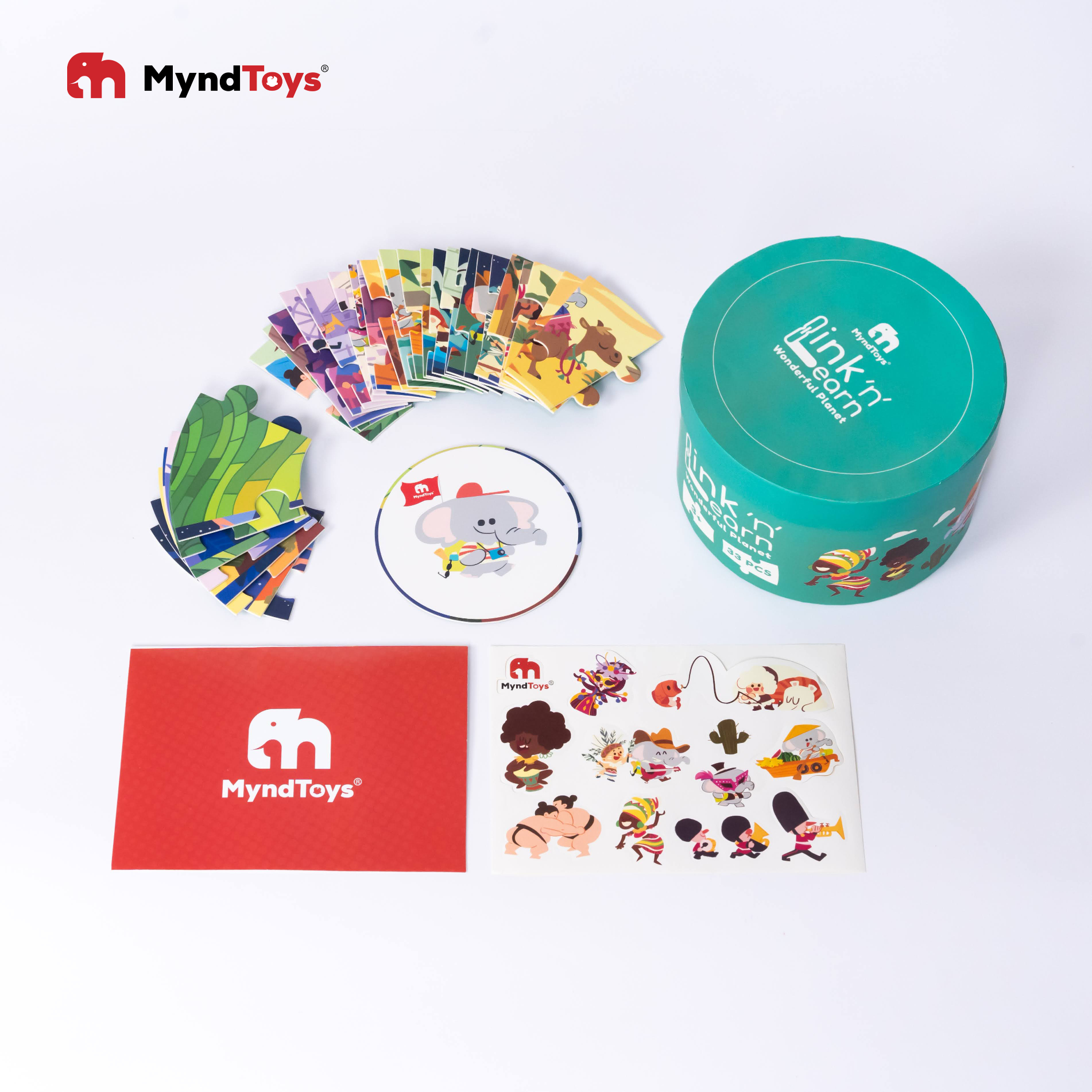 Đồ Chơi Giáo Dục, Bộ Xếp Hình Myndtoys Link ‘n’ Learn - Wonderful Planet - Dành Cho Bé Trên 3 Tuổi