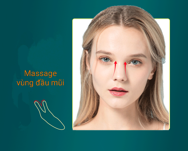 Dụng Cụ Hỗ Trợ Massage Nâng Mũi/Săn Chắc Da Mặt Ấn Huyệt Tiện Dụng- Màu nâu