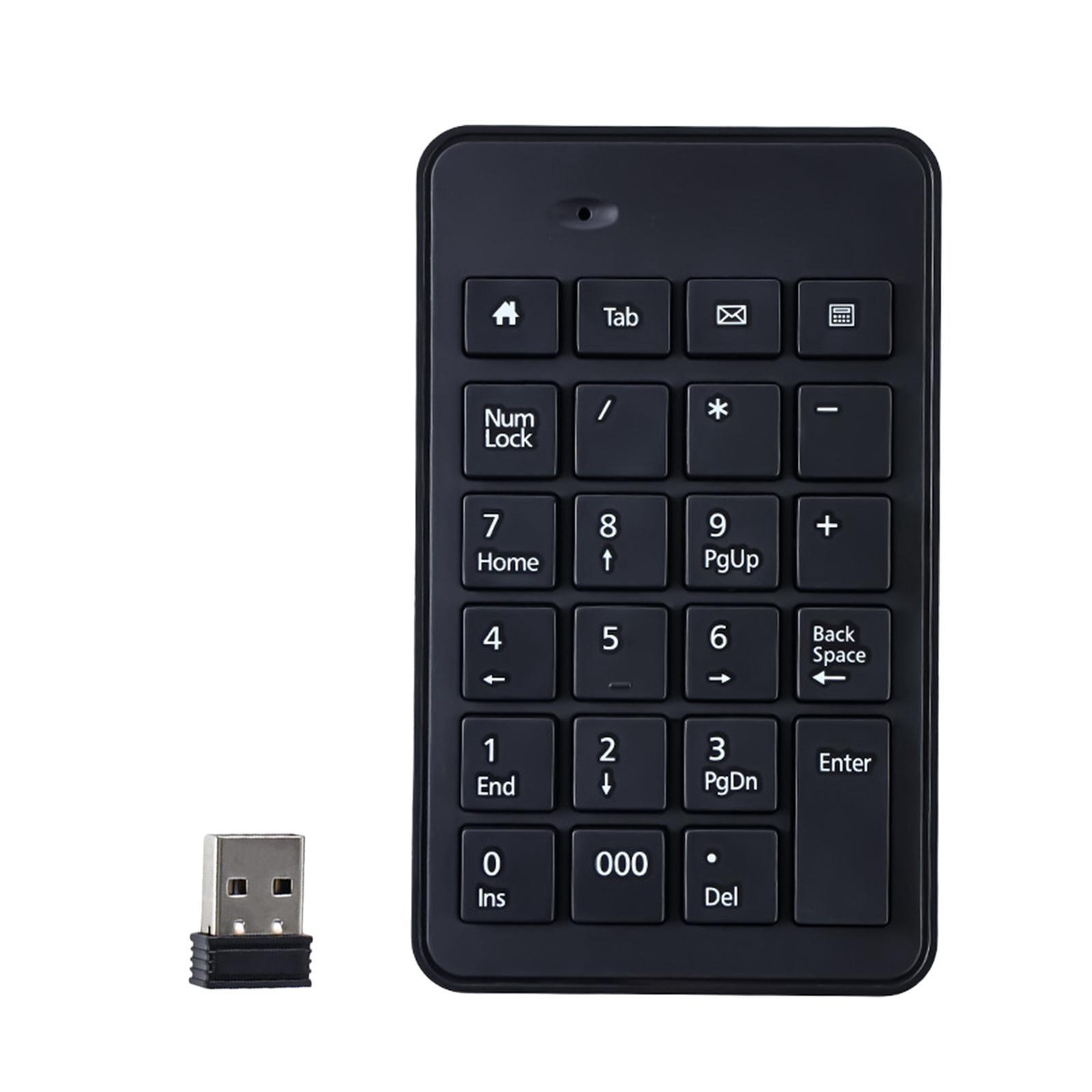 Non Slip Wireless Numeric Keypad 23Key Accountant Financial for Computer PC