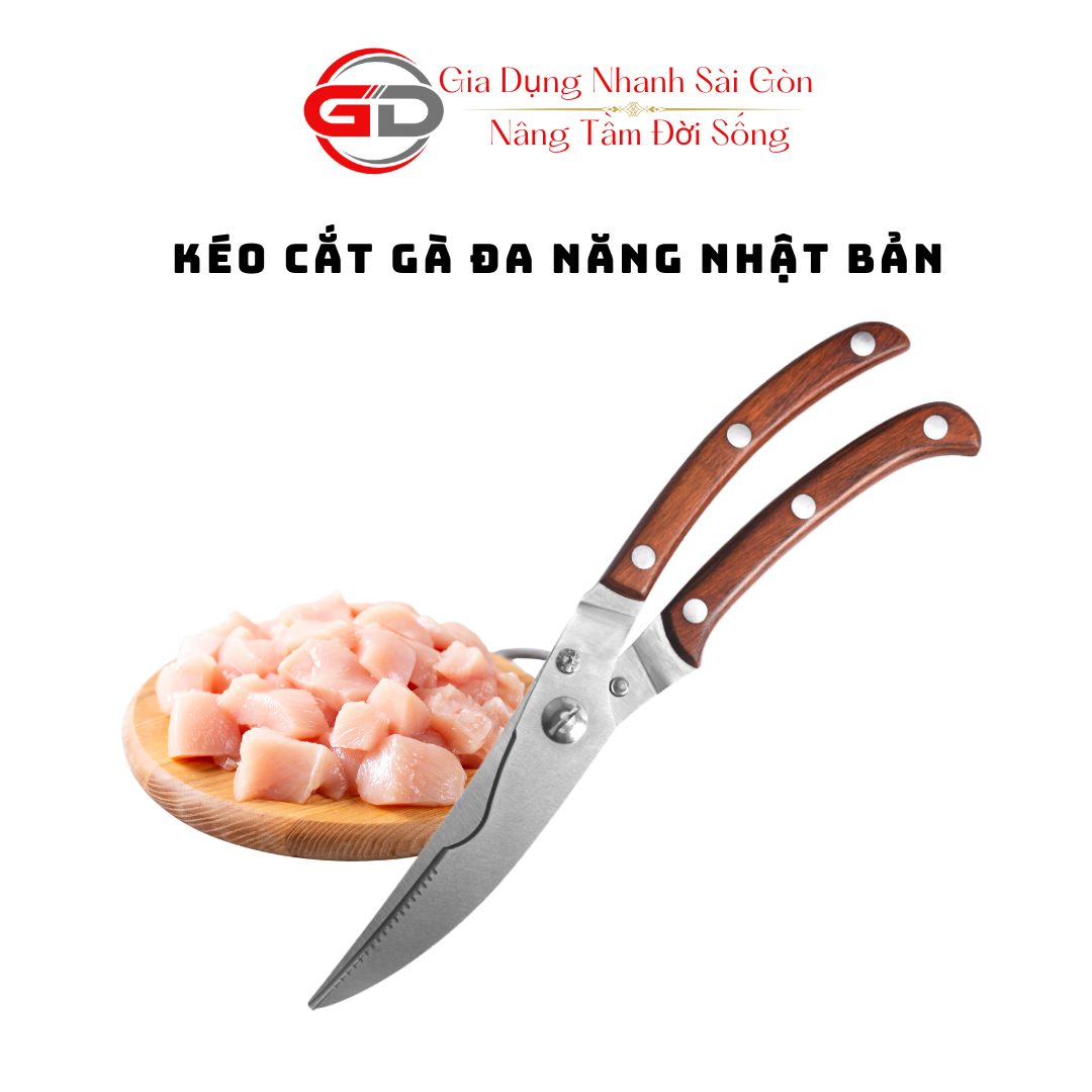 Kéo cắt gà vịt đa năng K16 ASAKH Nhật Bản