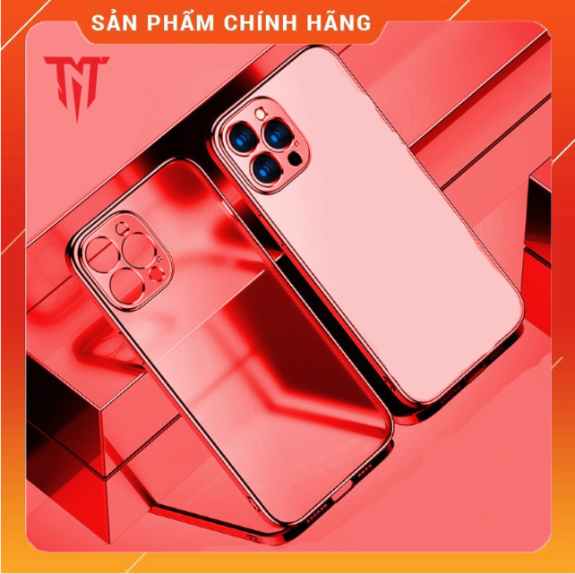 Ốp lưng silicon viền mạ sang trọng đơn giản cho điện thoại Iphone 12 pro - hàng nhập khẩu