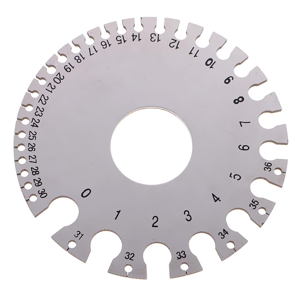 Round Wire Gauge Diameter Gage Metal Inch Inspection Measuring Instrument