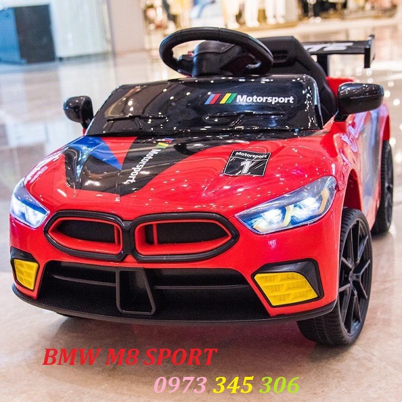 Ô tô điện trẻ em BMW M808 2 chế độ tự lái và điều khiển từ xa 30M bảo hành 06 tháng