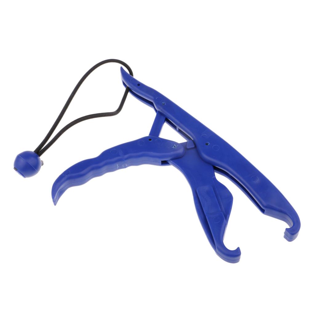 Floating Fish Grip Fishing Lip Grip Gripper Grabber Plier with Lanyard Pink