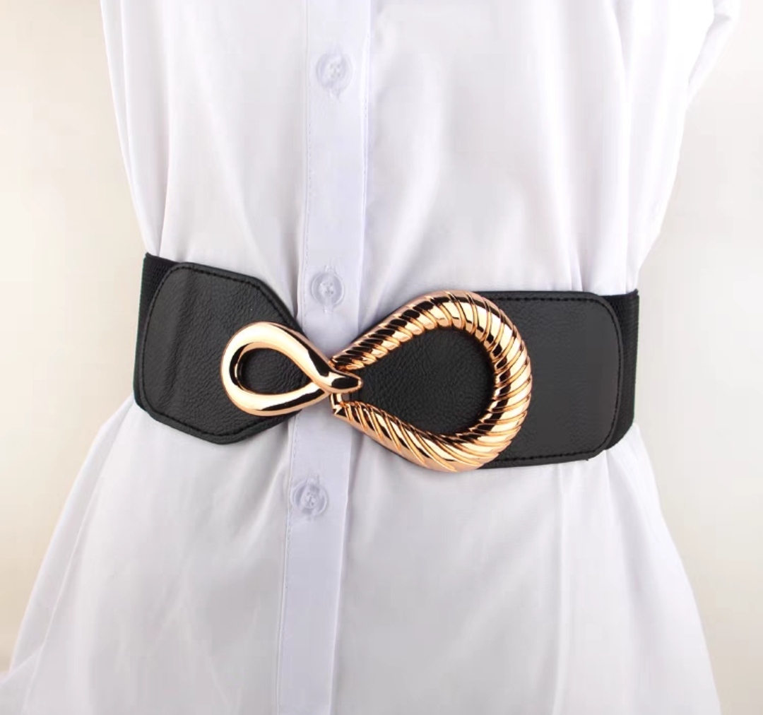Thắt lưng nữ dây nịt nữ đai váy bản to 7cm Thun Co Giãn mang Đầm váy Casual Thời Trang Hàn QUốc dona23052901