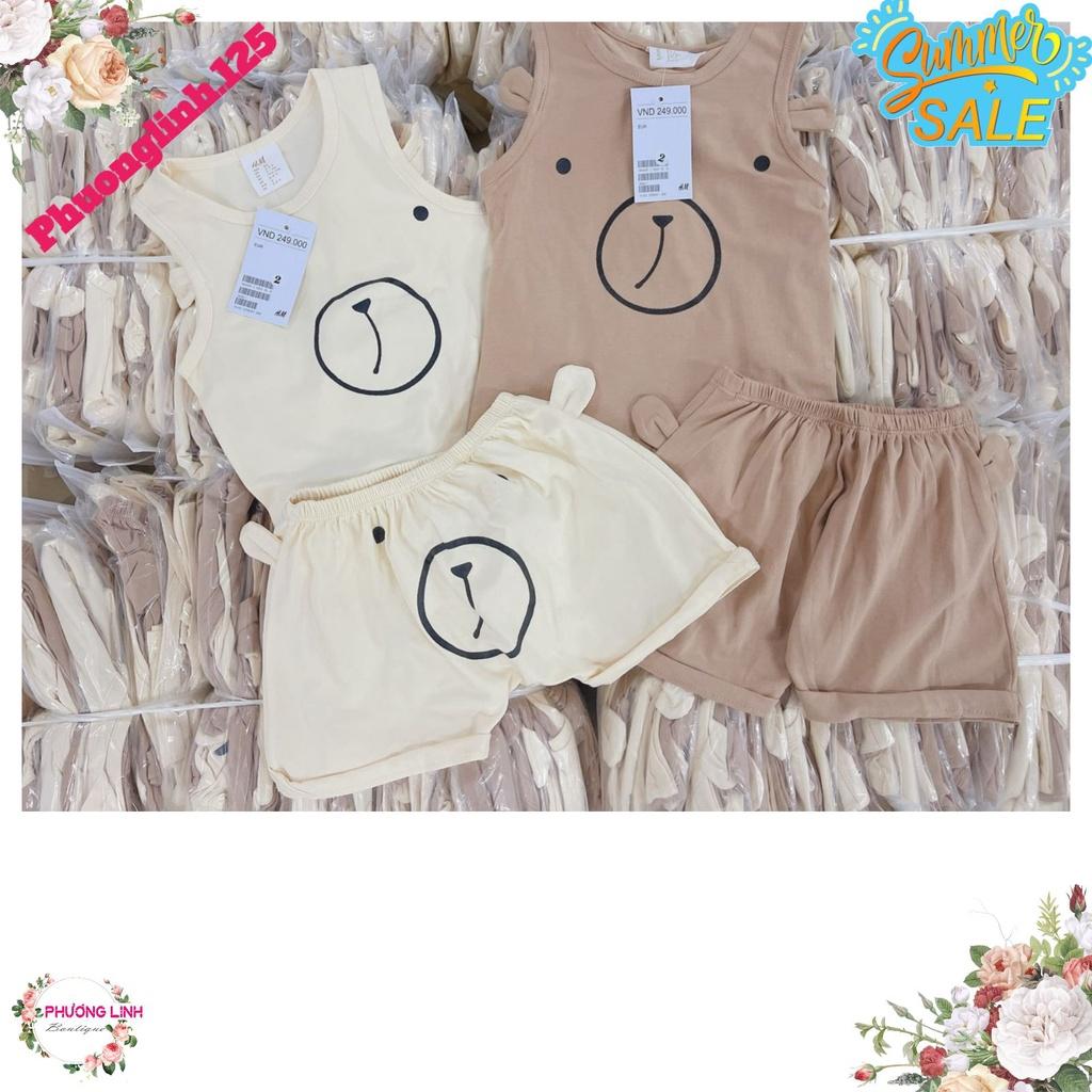 SET 2 BỘ COTTON ĐÙI BÉ SÁT NÁCH HÌNH GẤU