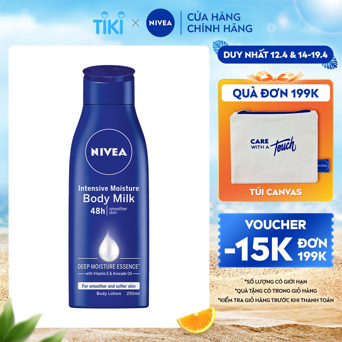 Sữa Dưỡng Thể NIVEA Dưỡng Ẩm Chuyên Sâu 250ml - 80201