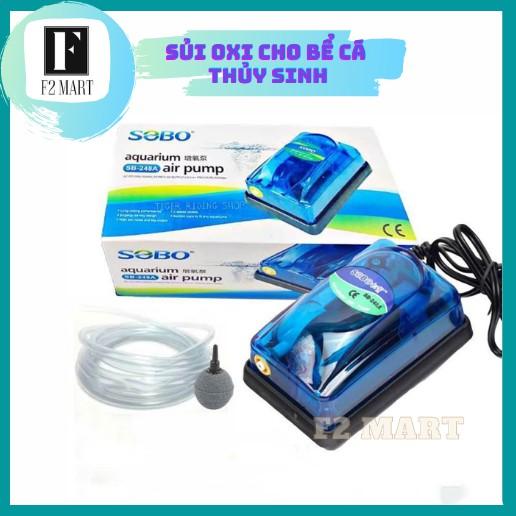 Máy sủi oxy - Sủi oxy bể cá mini 248A nhỏ gọn tiết kiệm điện kèm dây