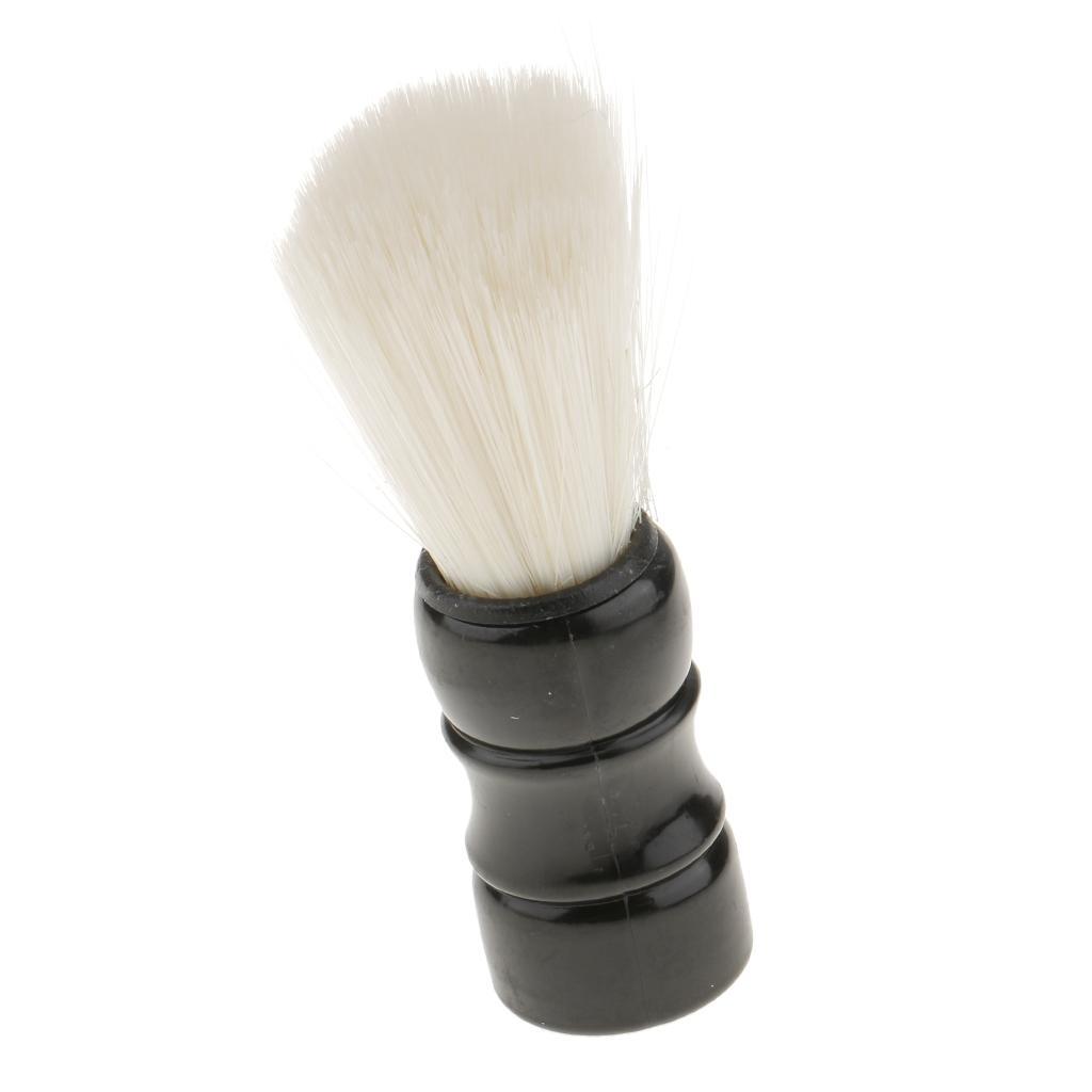 2 Pieces Men Salon Barber Shaving Brush Beard Facial Bristle Mustache Brush Red / Black Handle