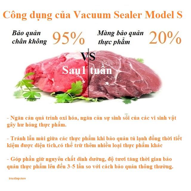 Máy hút chân không đóng gói thực phẩm bảo quản thực phẩm - Vacuum Sealer Model S 240V