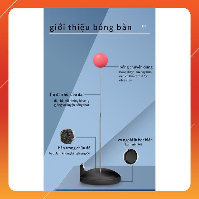 Hot Dụng cụ đánh bóng bàn luyện tập phản xạ cho bé 110cm Sky Life