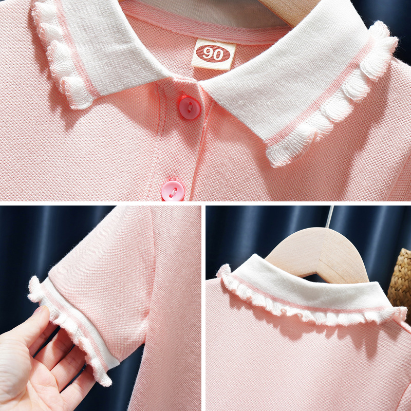 Áo Polo cho bé gái chất vải cotton cá sấu cao cấp thoáng mát, mềm mịn ATP4