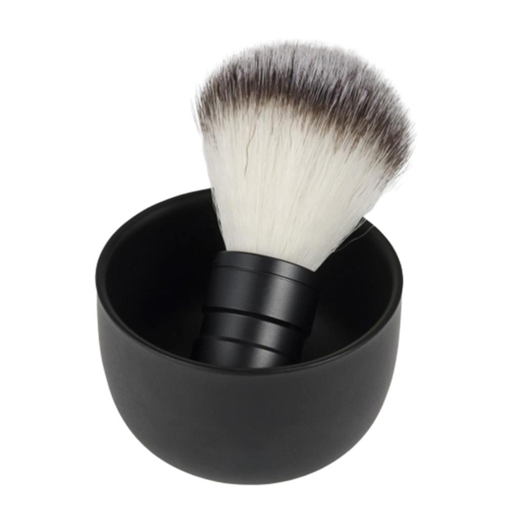 2 In1 Men Shaving Set StainlessSteel Shaving Soap Bowl Cup+Shaving Brush Kit