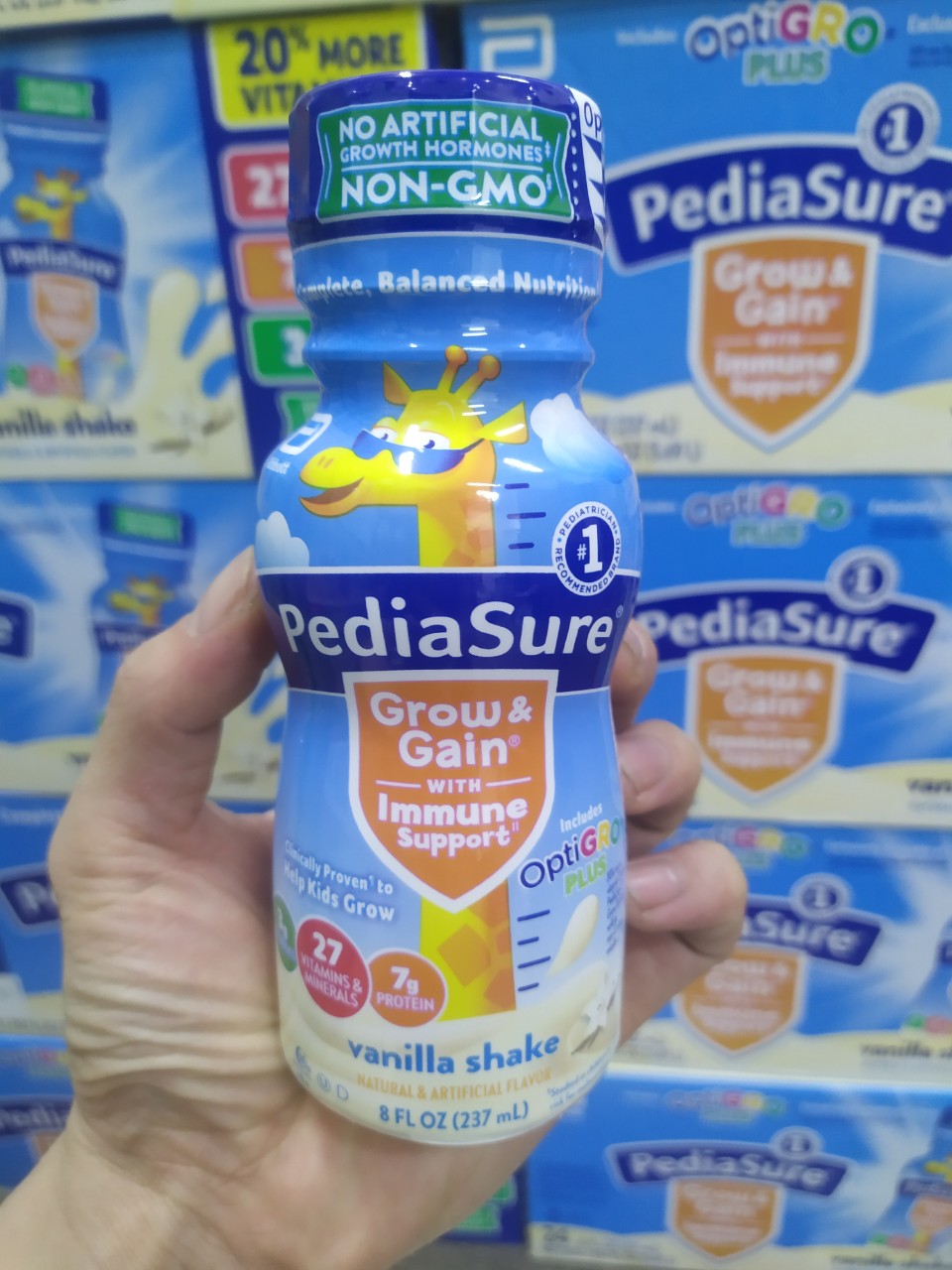 Sữa tăng cân cho bé Pediasure Grow and Gain with Immune Support Mỹ - Giúp trẻ phát triển chiều cao, cân nặng, trí tuệ - QuaTangMe Extaste