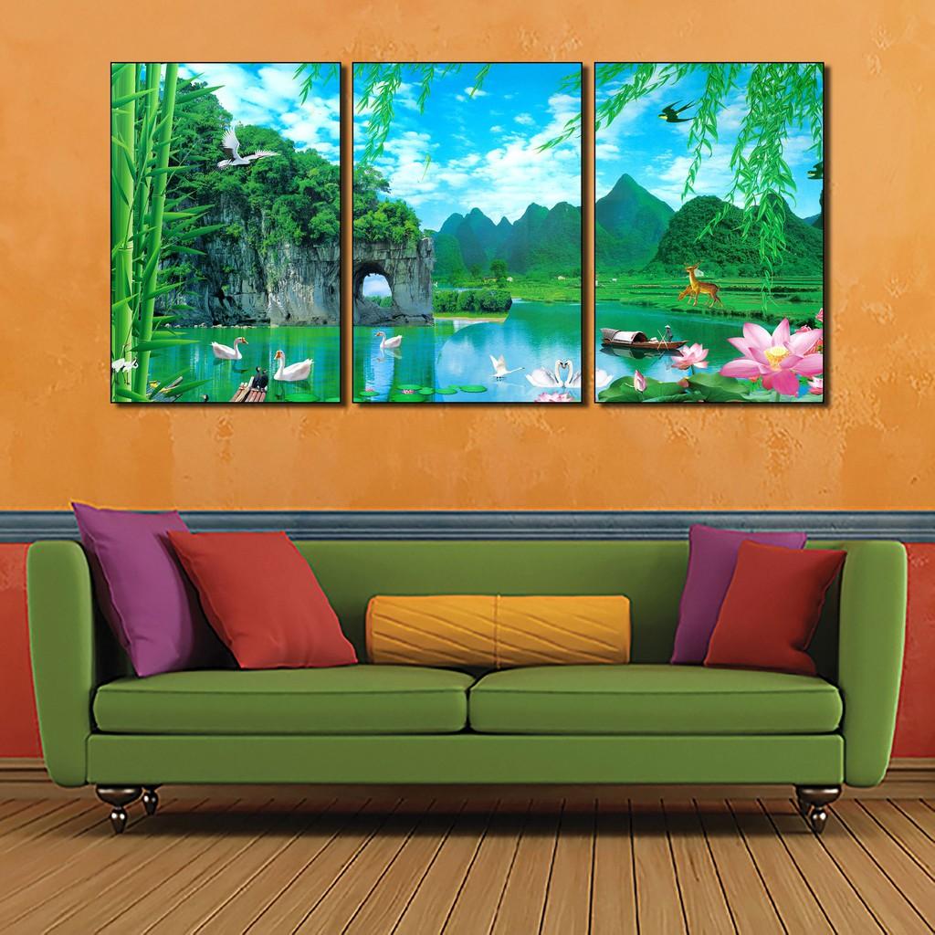 Tranh phong cảnh - tranh 3D phong thủy treo tường đẹp