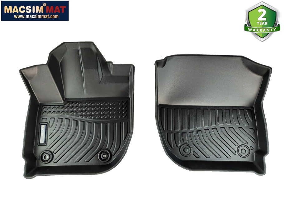Thảm lót sàn xe ô tô dành cho Honda HRV 2016-2020 Nhãn hiệu Macsim chất liệu nhựa TPV cao cấp màu đen