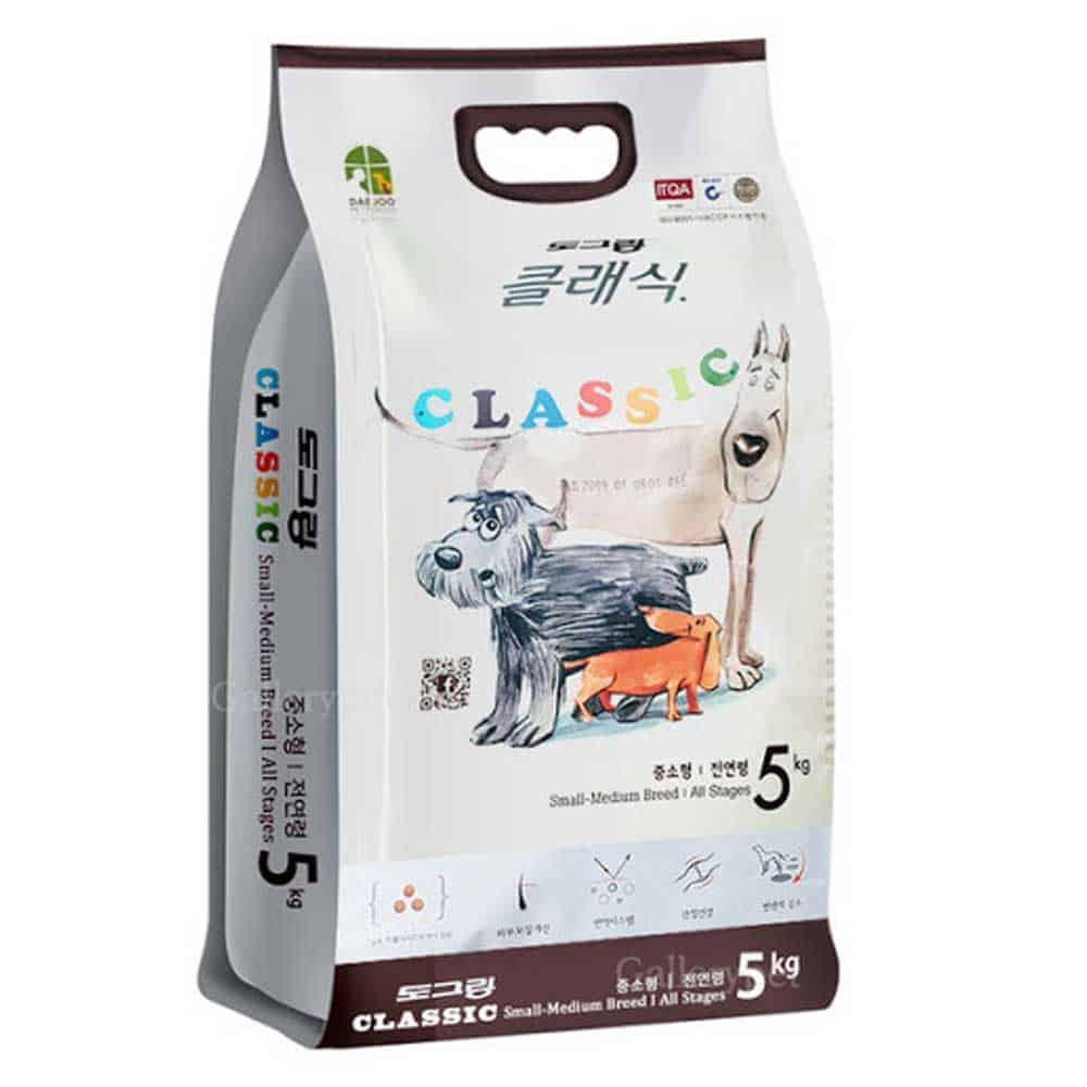 Thức ăn cho chó DOG CLASSIC, Hạt cho chó mọi lứa tuổi Hàn Quốc -  5KG