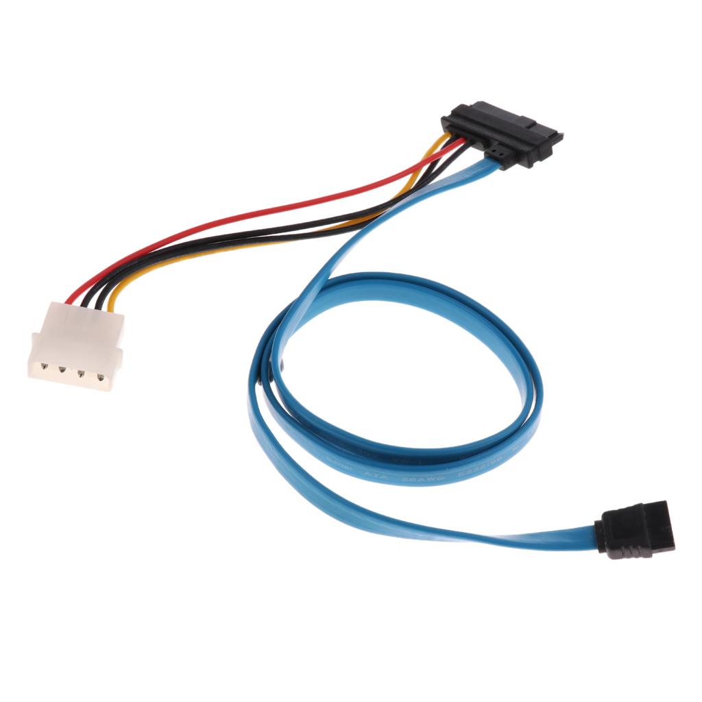 7 Pin  Serial  SAS 29 Pin & 4 Pin Cable Male Connector Adapter