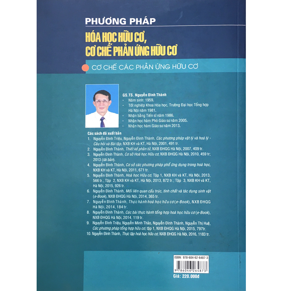 Phương Pháp Hóa Học Hữu Cơ, - Cơ Chế Phản Ứng Hữu Cơ - Tập 2 Cơ Chế Các Phản Ứng Hữu Cơ