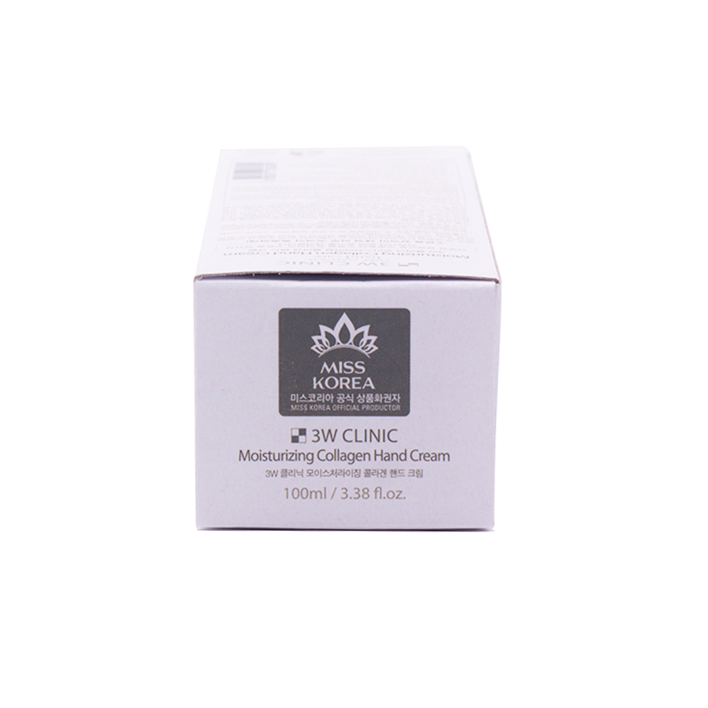 Kem dưỡng da tay Collagen Hàn Quốc cao cấp 3W Clinic Collagen Hand Cream (100ml) + Bông bọt biển massage mặt Hàn Quốc Mira Culous – Hàng Chính hãng – Hàng Chính Hãng