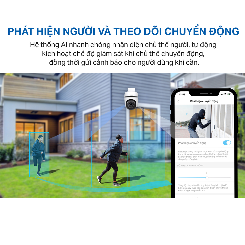 Camera WiFi TP-Link Tapo C510W / C520WS An Ninh Quay/Quét 360 Độ, Chống Nước - Hàng Chính Hãng