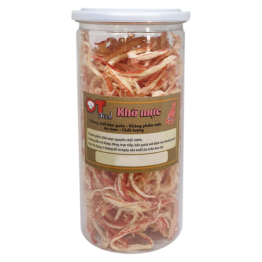 Mực Xé Sợi Hấp Nước Dừa Dtfood