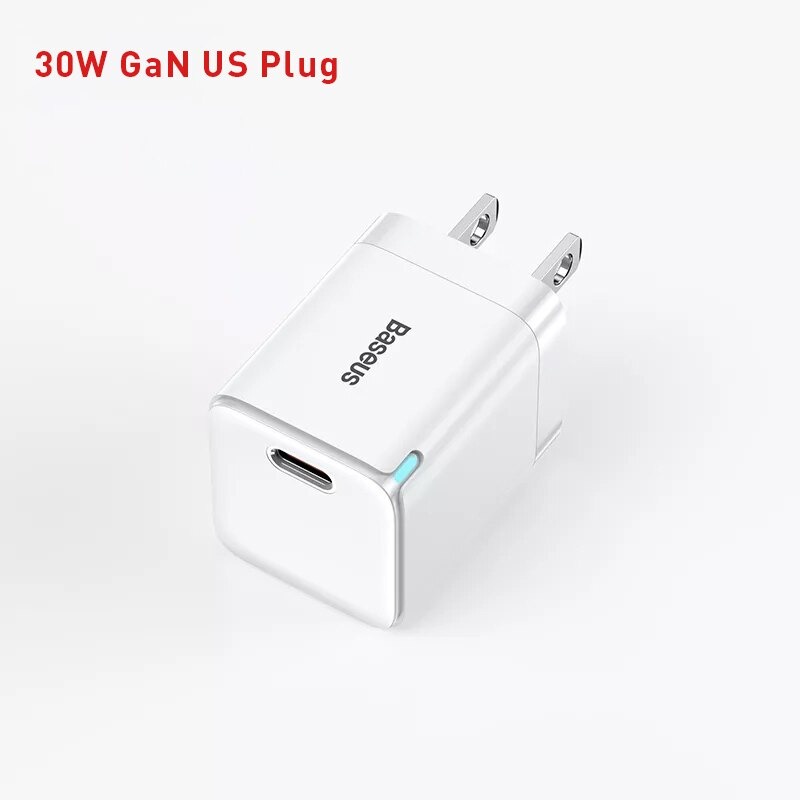 Củ Sạc Nhanh Type C Baseus Gan 3 Fast Charger 30w PD3.0 QC3.0 Cho Điện Thoại - Hàng Chính Hãng