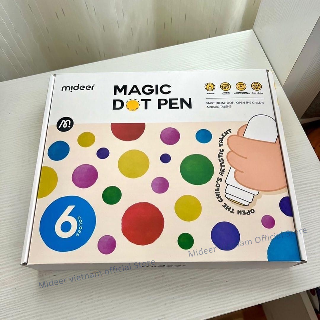 Bút chấm màu Dot cho bé Mideer Magic Dot Marker, Bút dạ nước cho bé 2,3,4,5 tuổi