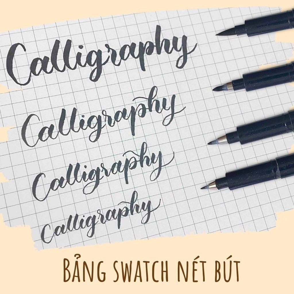 Bút viết thư pháp hán tự, CALLIGRAPHY Baoke S20 - S21 - S22 - Mực đen