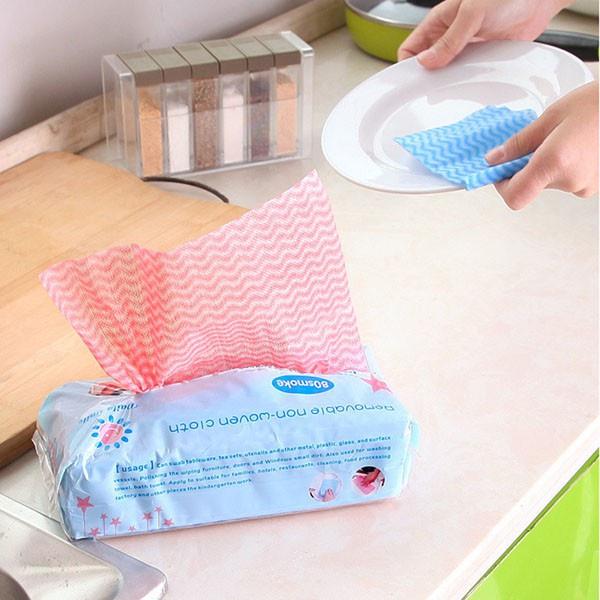 Cuộn khăn lau đa năng homeeasy, giấy lau đa năng
